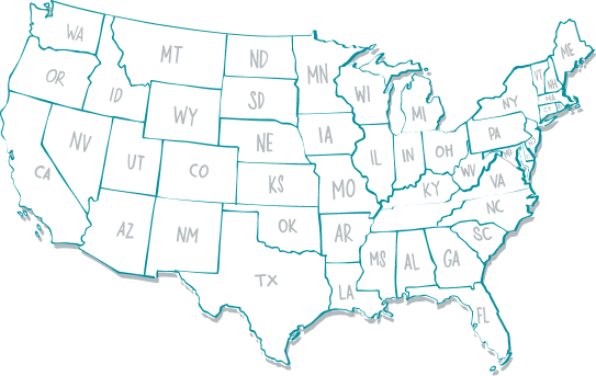 Map of the United States
