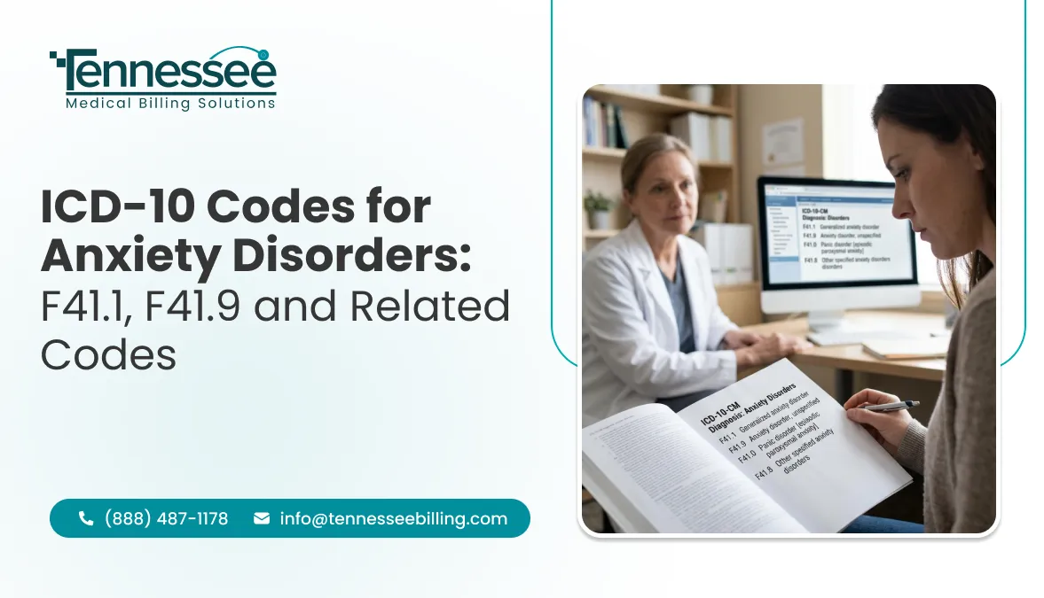 ICD-10 Codes for Anxiety Disorders: F41.1, F41.9 and Related Codes